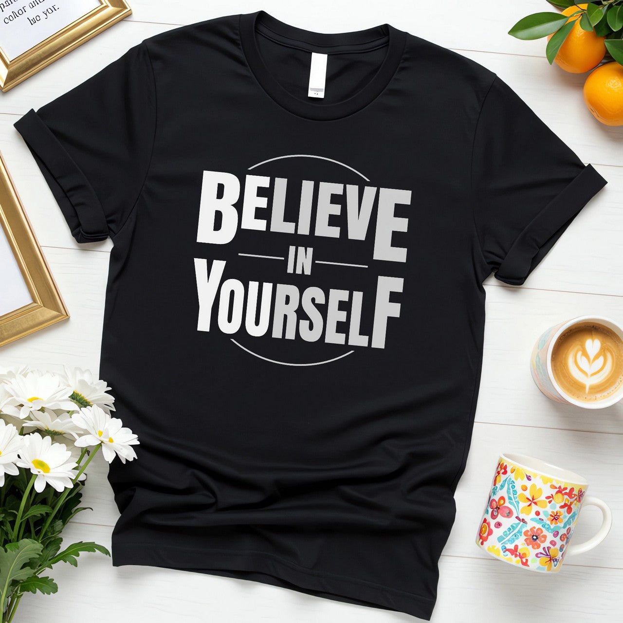 Believe in Yourself & Be You (Bold Motivational Confidence Booster Design)