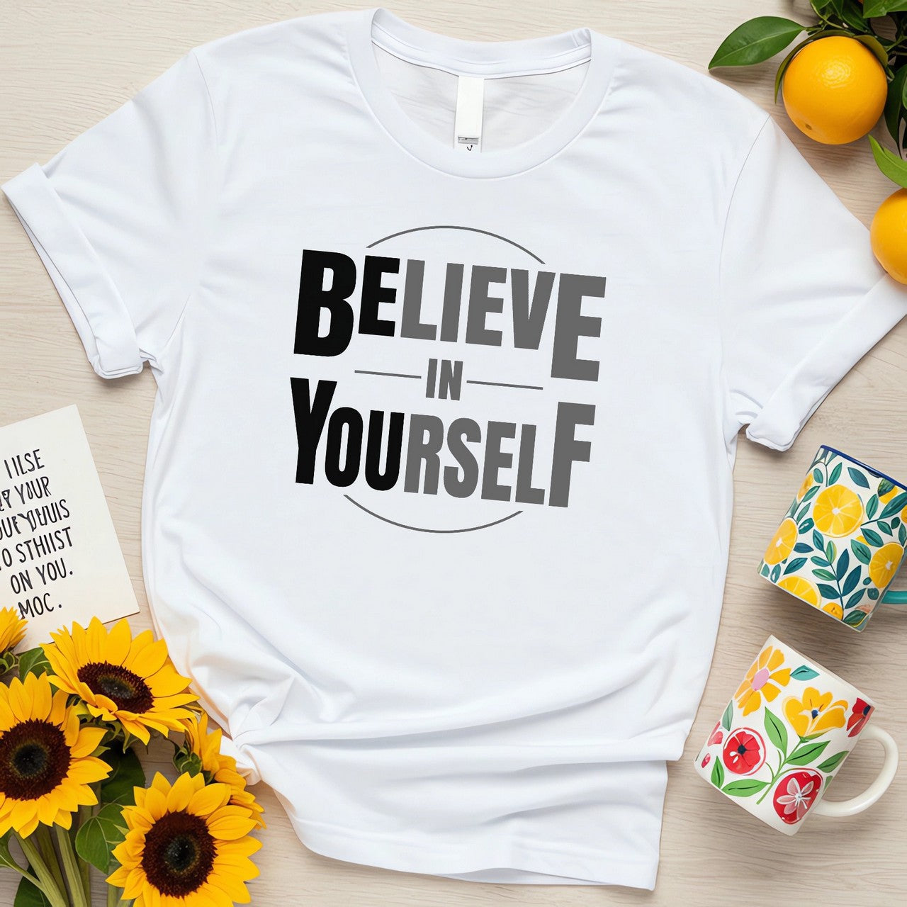 Believe in Yourself & Be You (Bold Motivational Confidence Booster Design)