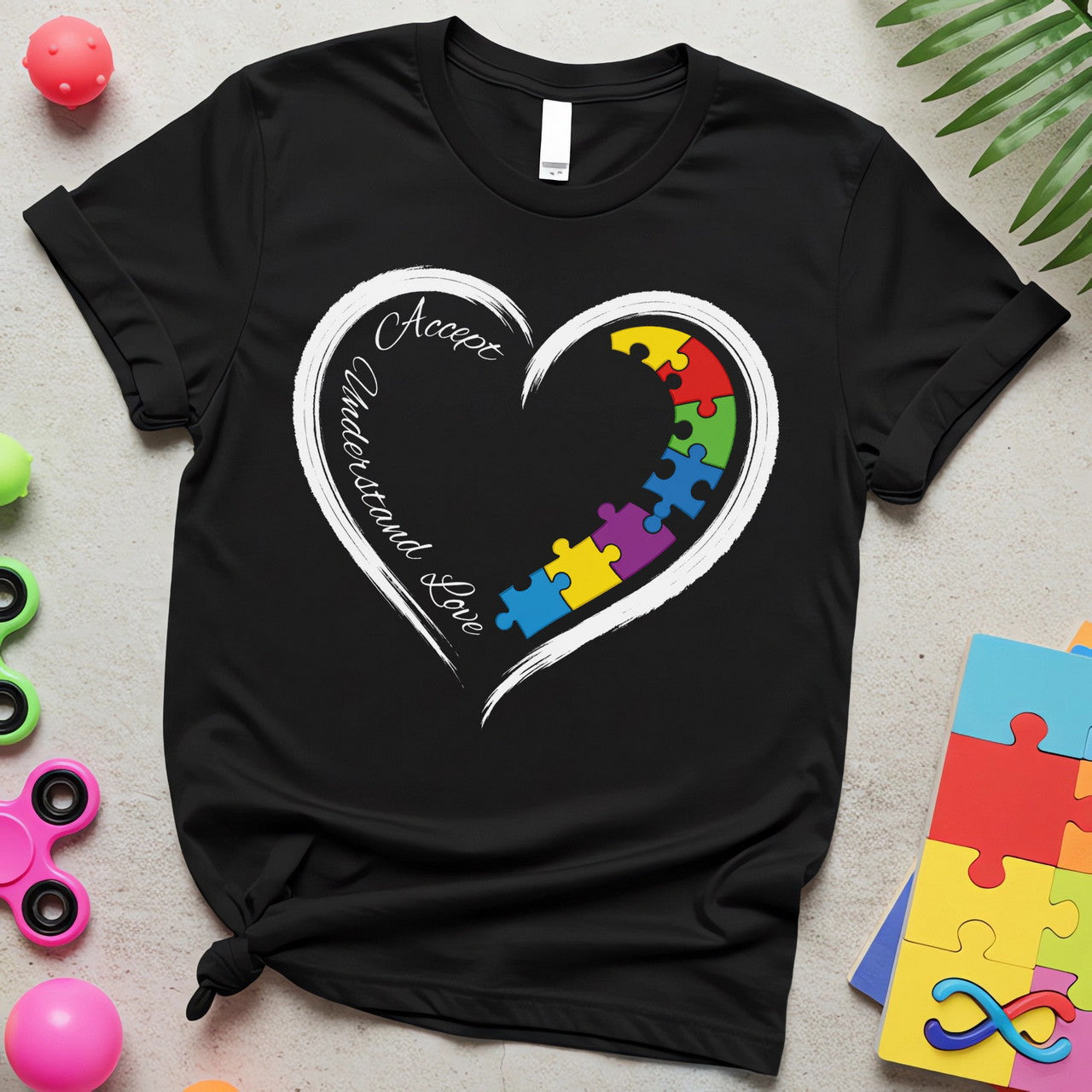 Autism Advocacy – Heart Puzzle Edition (Accept, Understand, Love)