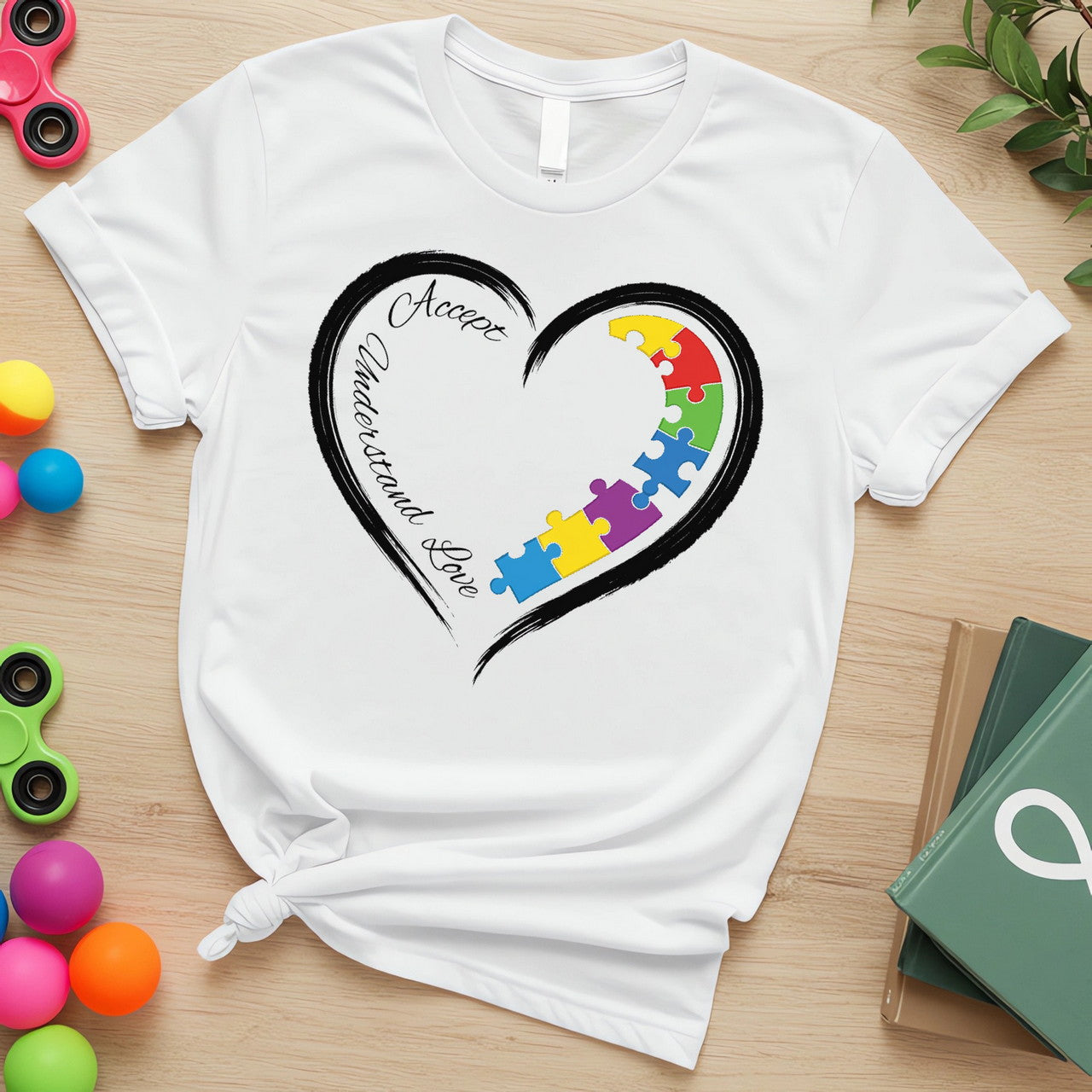 Autism Advocacy – Heart Puzzle Edition (Accept, Understand, Love)