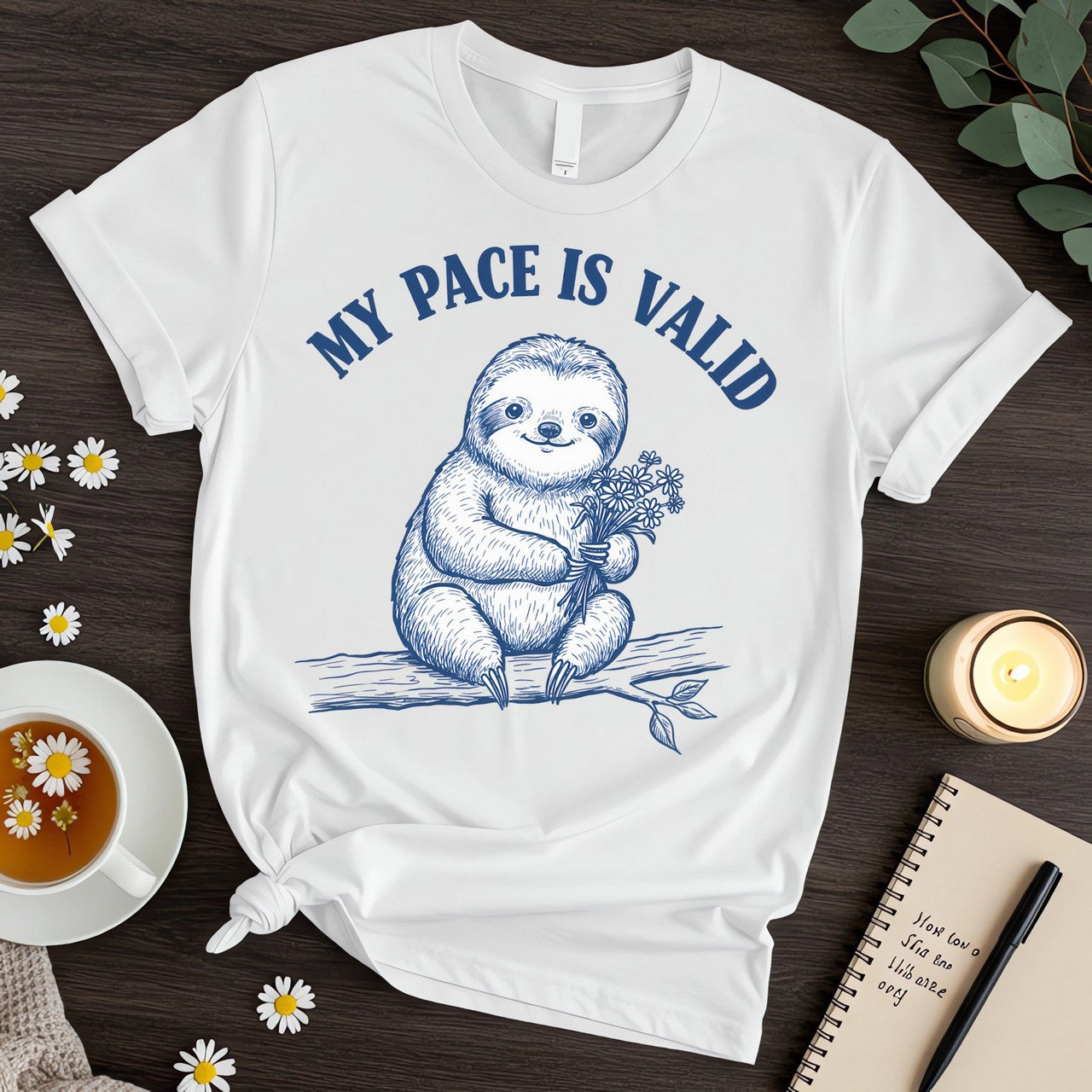 My Pace is Valid (Gentle Mental Health Sloth Design)
