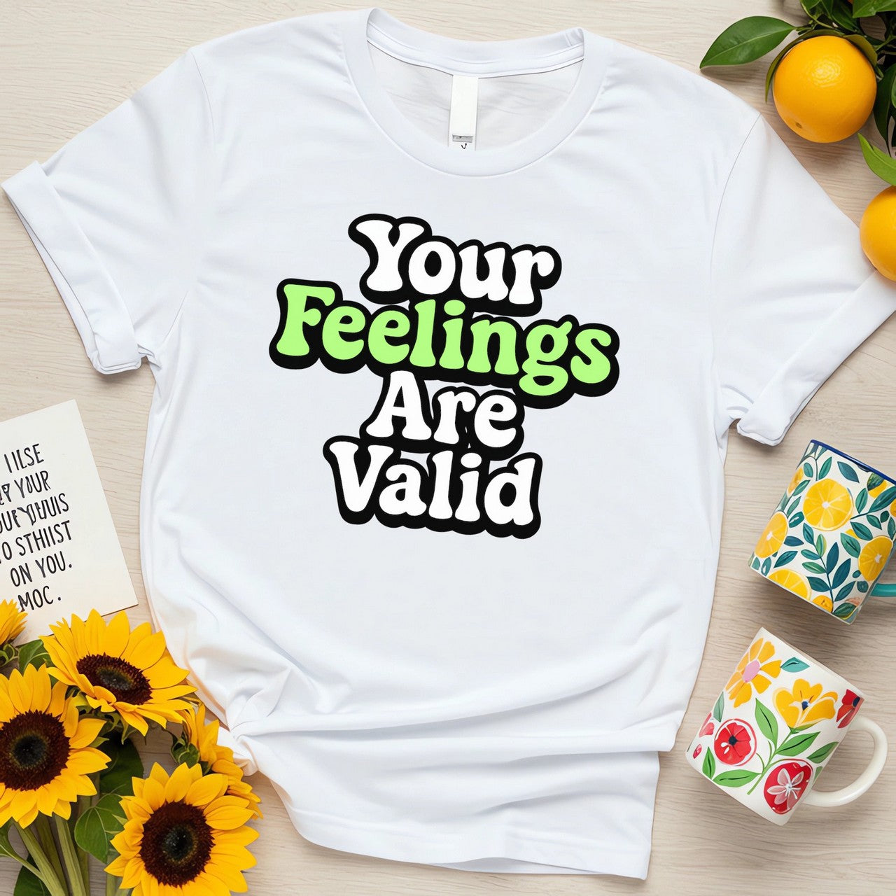 Your Feelings Are Valid (Vintage-Inspired Mental Health Design)