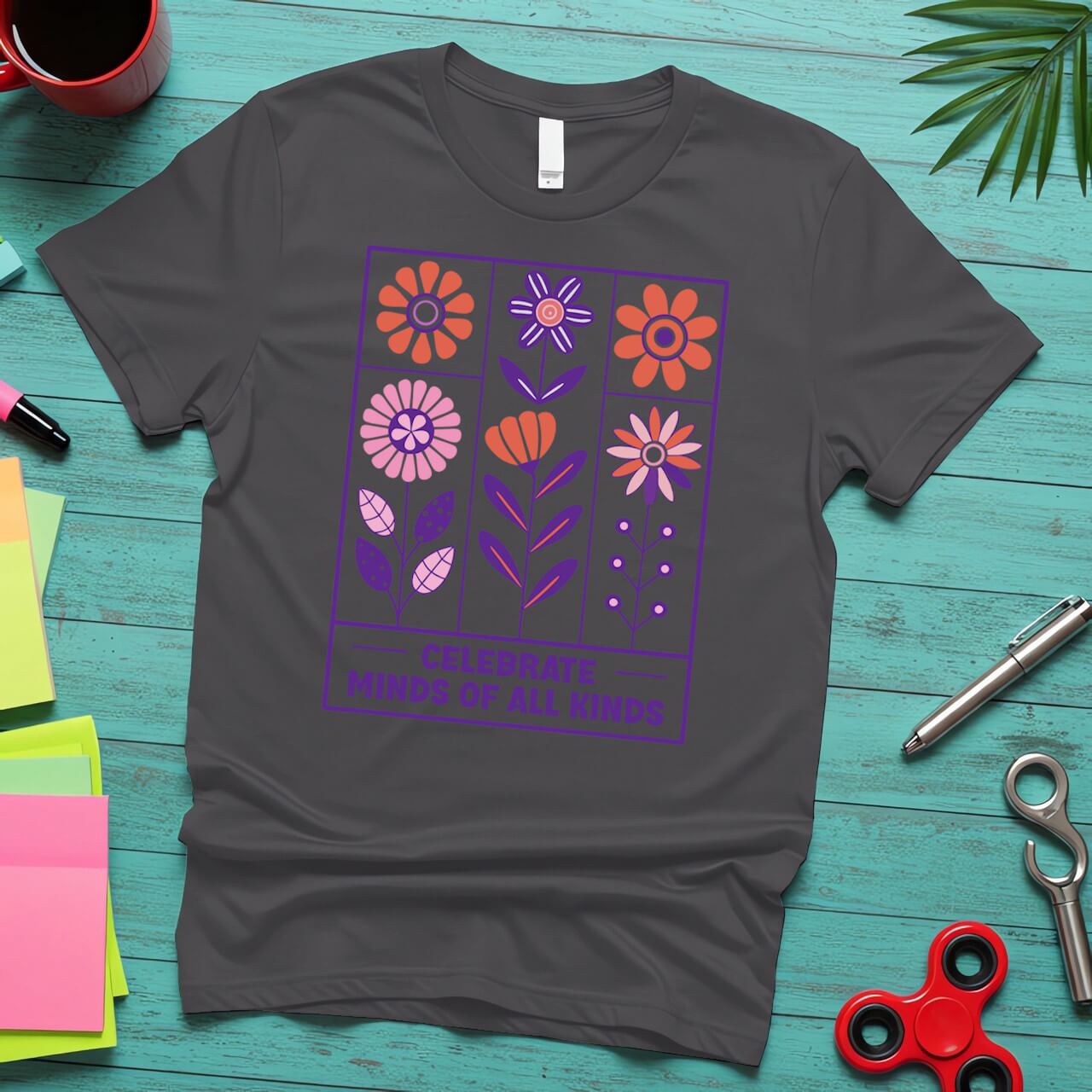 Neurodiversity Floral Block (Celebrate Minds of All Kinds Awareness)