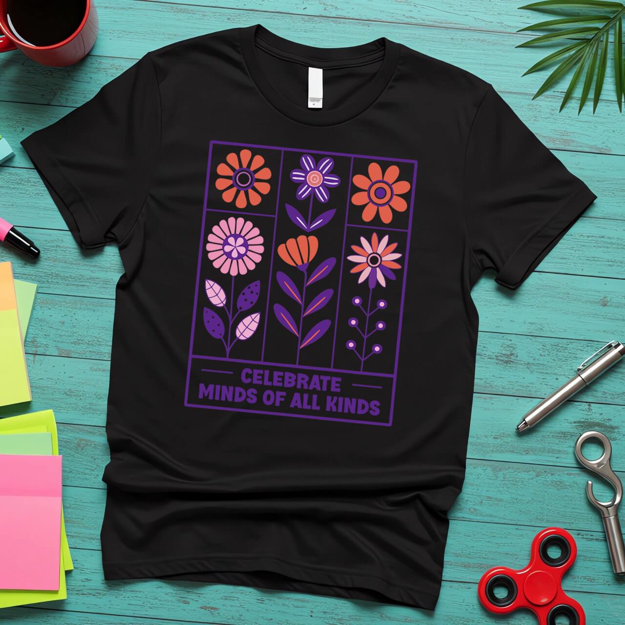 Neurodiversity Floral Block (Celebrate Minds of All Kinds Awareness)