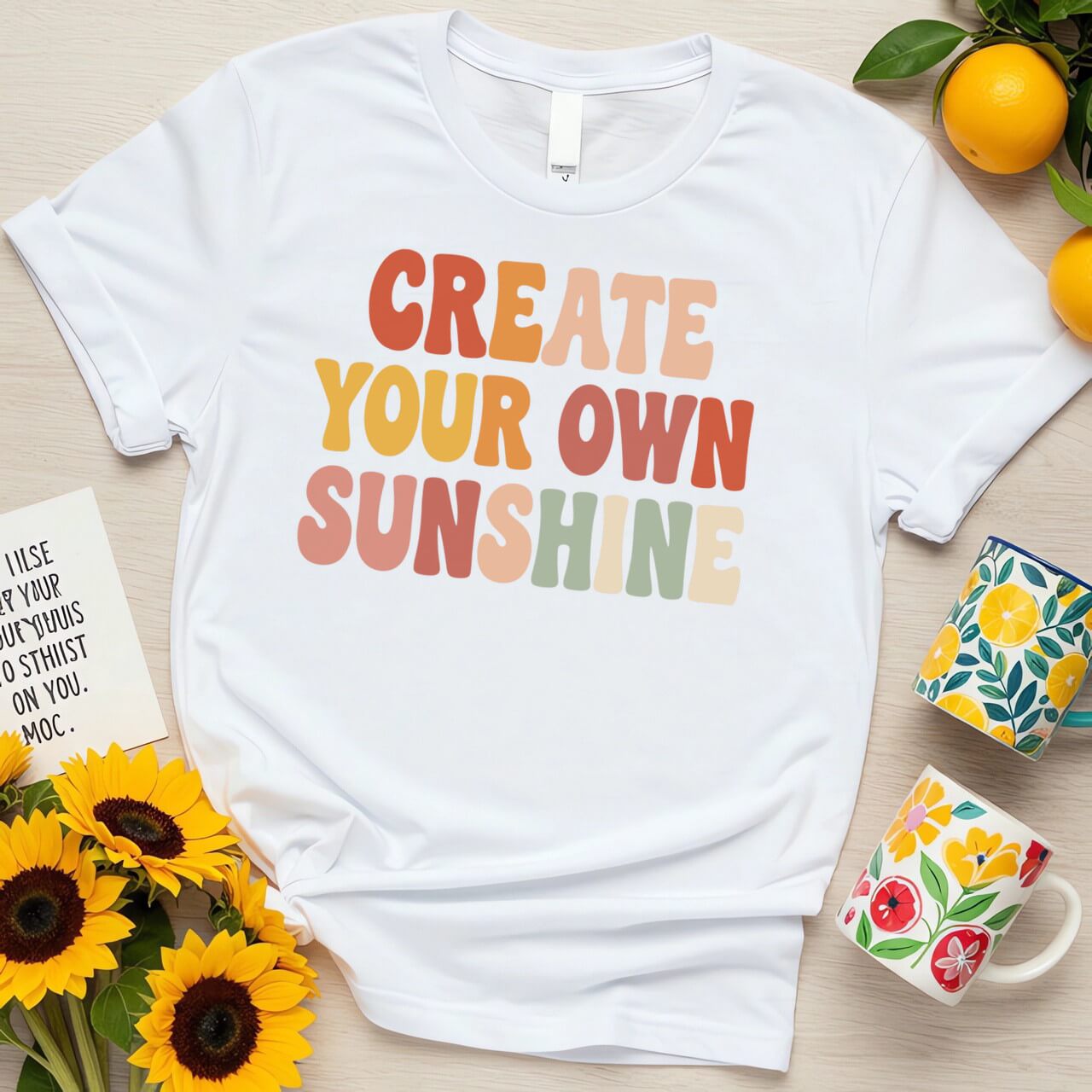 Retro Motivational Graphic (Create Your Own Sunshine Design)