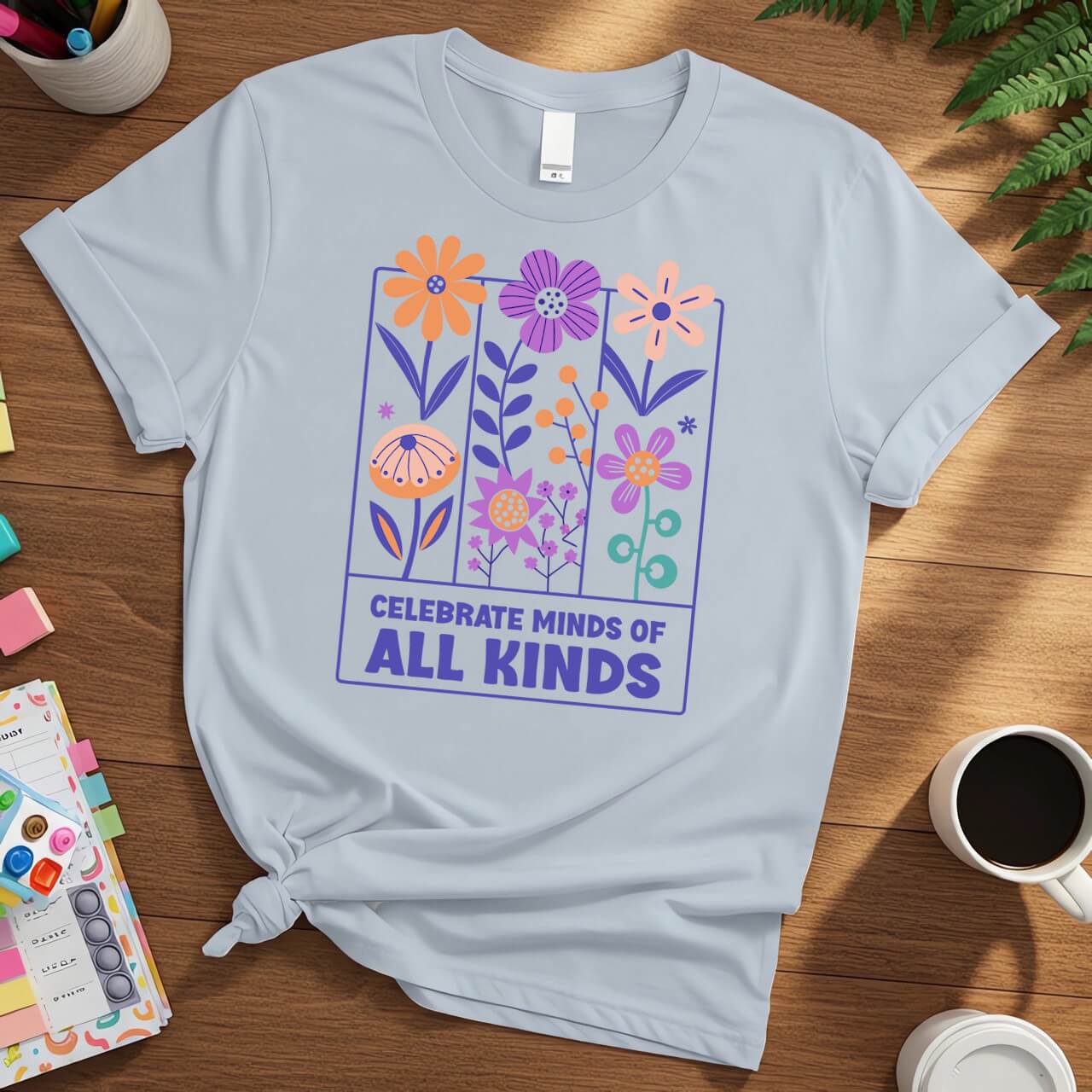 Colorful Floral Pattern (Celebrate Minds of All Kinds Awareness)