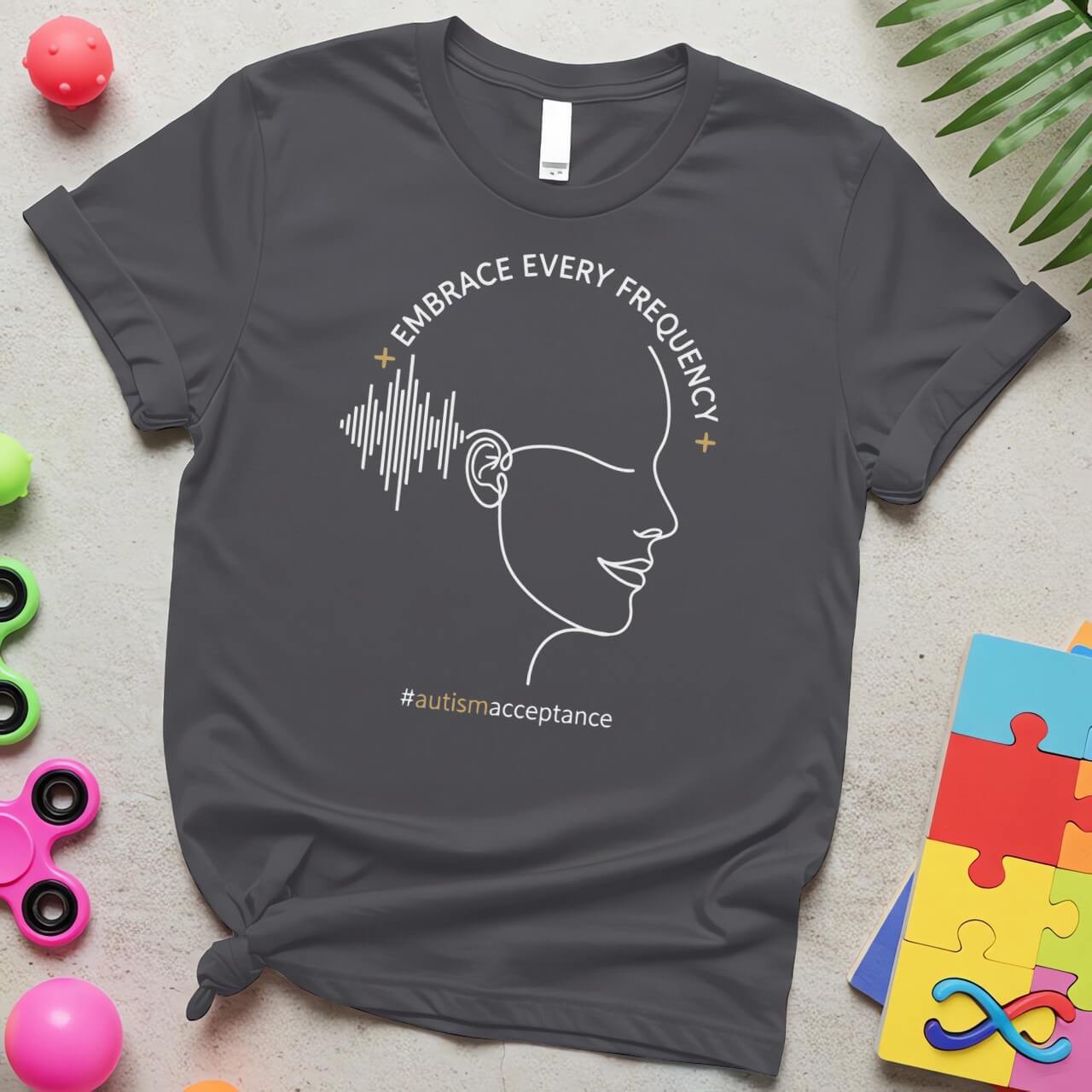 Embrace Every Frequency Autism Awareness Listening Design