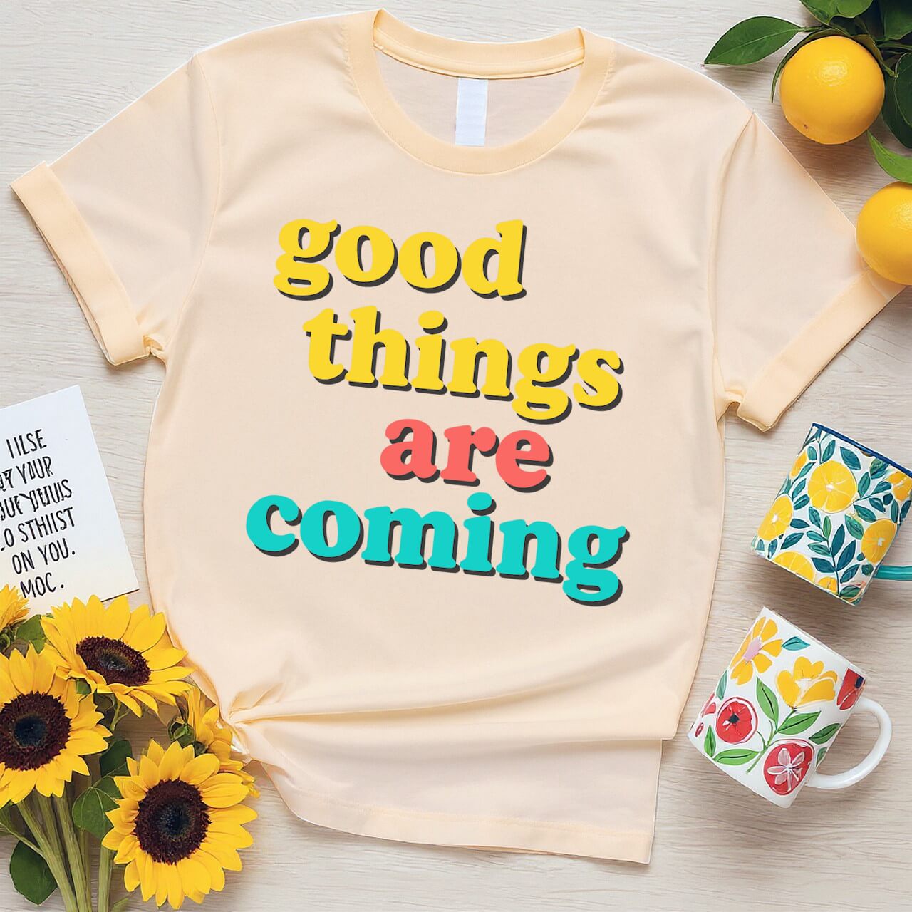 Retro Affirmation Graphic (Good Things Are Coming Design)