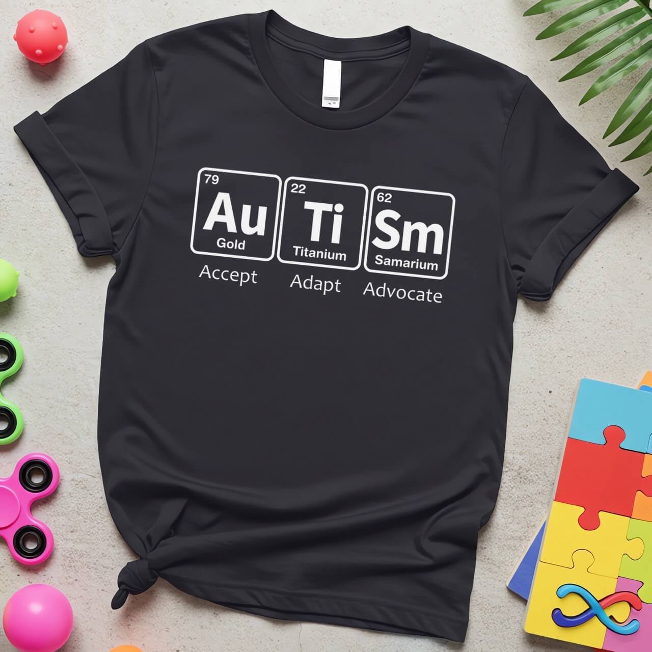 Periodic Table Elements (Accept Adapt Advocate Autism Awareness)