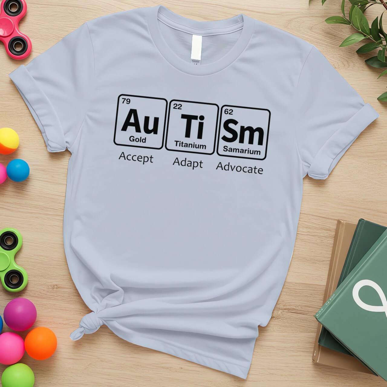 Periodic Table Elements (Accept Adapt Advocate Autism Awareness)