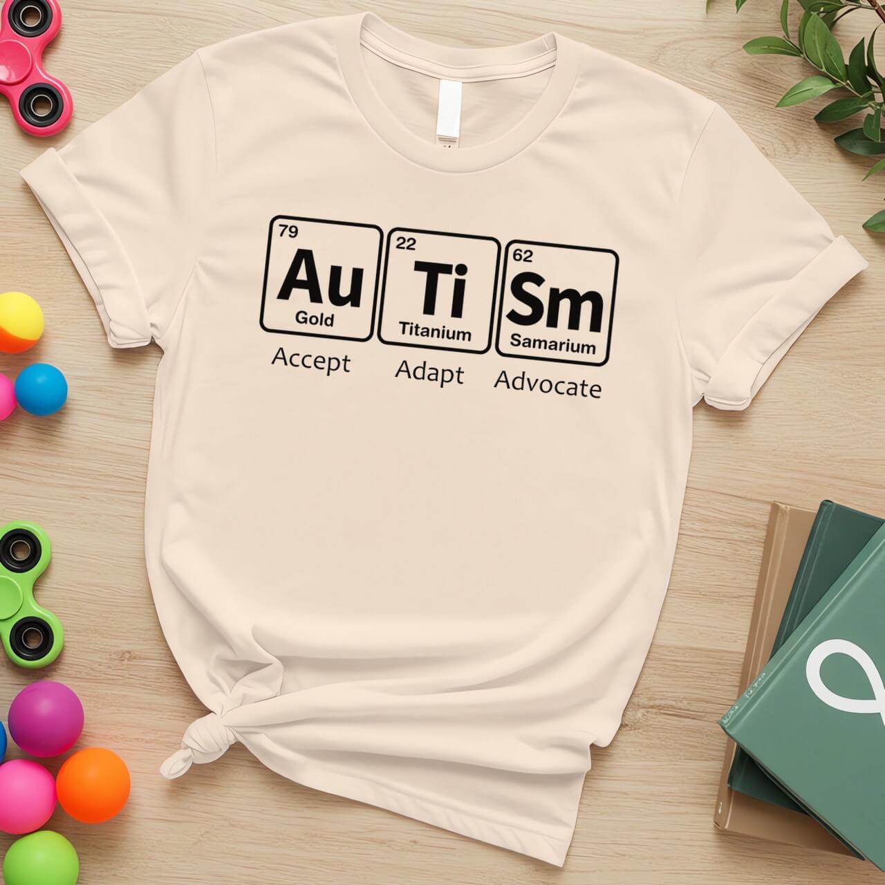 Periodic Table Elements (Accept Adapt Advocate Autism Awareness)