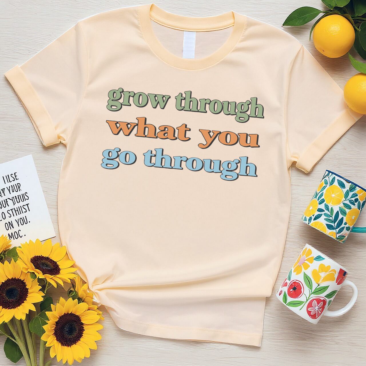 Bold Text Design (Grow Through What You Go Through Graphic)
