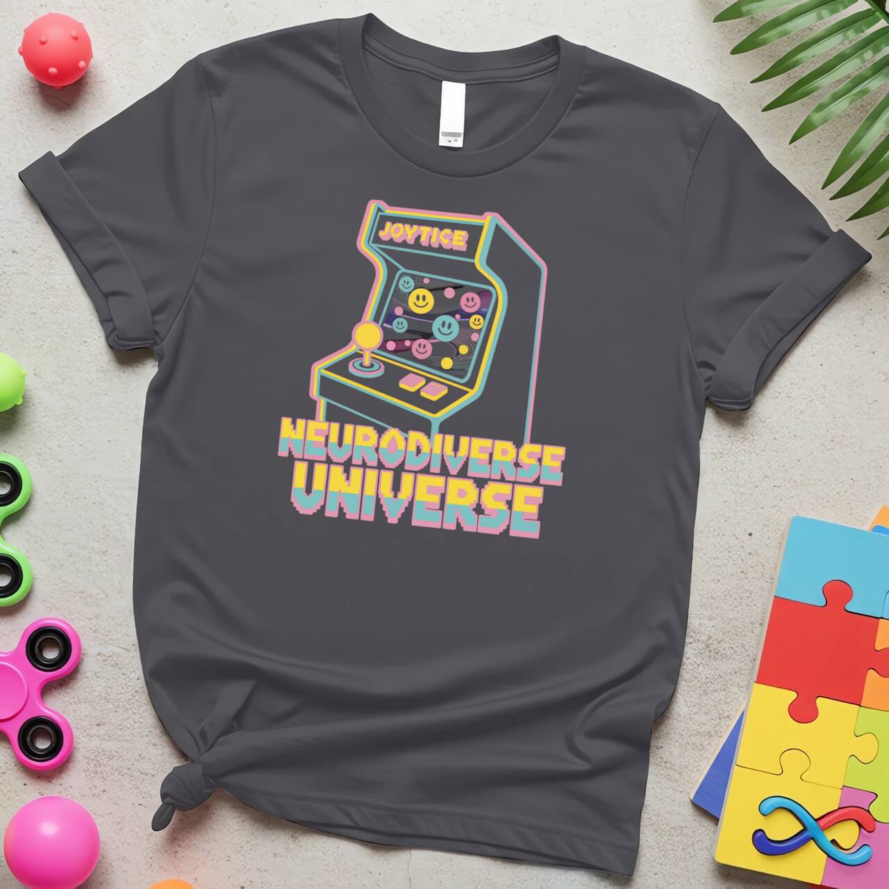 Neurodiverse Universe Autism Awareness Retro Arcade Design