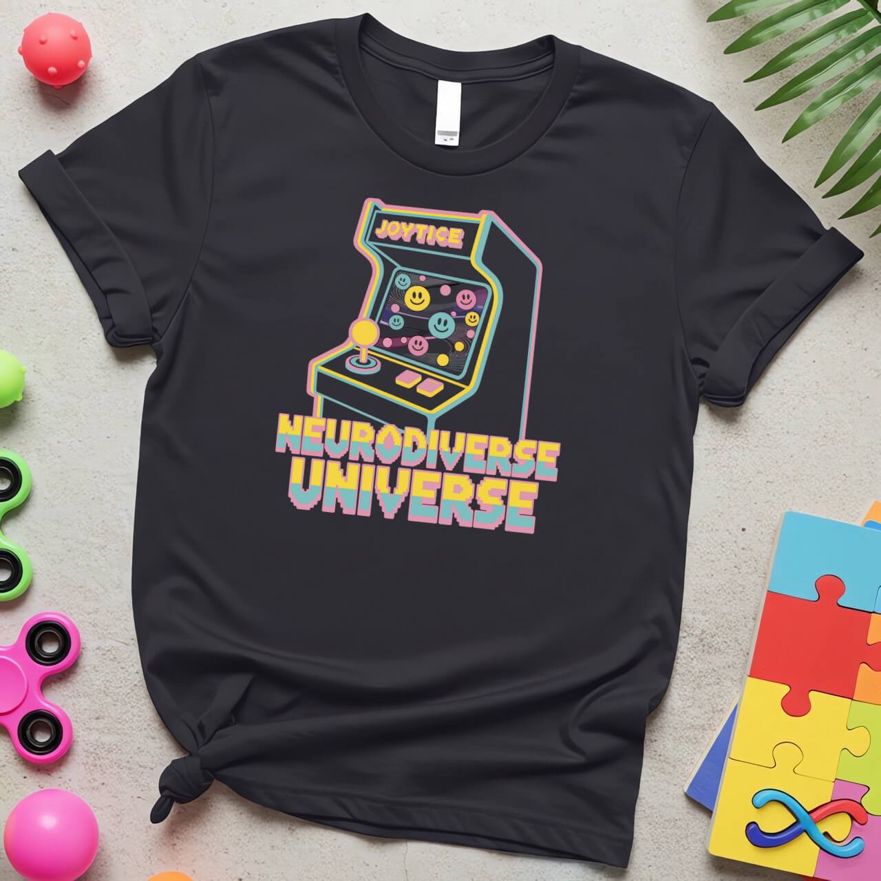 Neurodiverse Universe Autism Awareness Retro Arcade Design