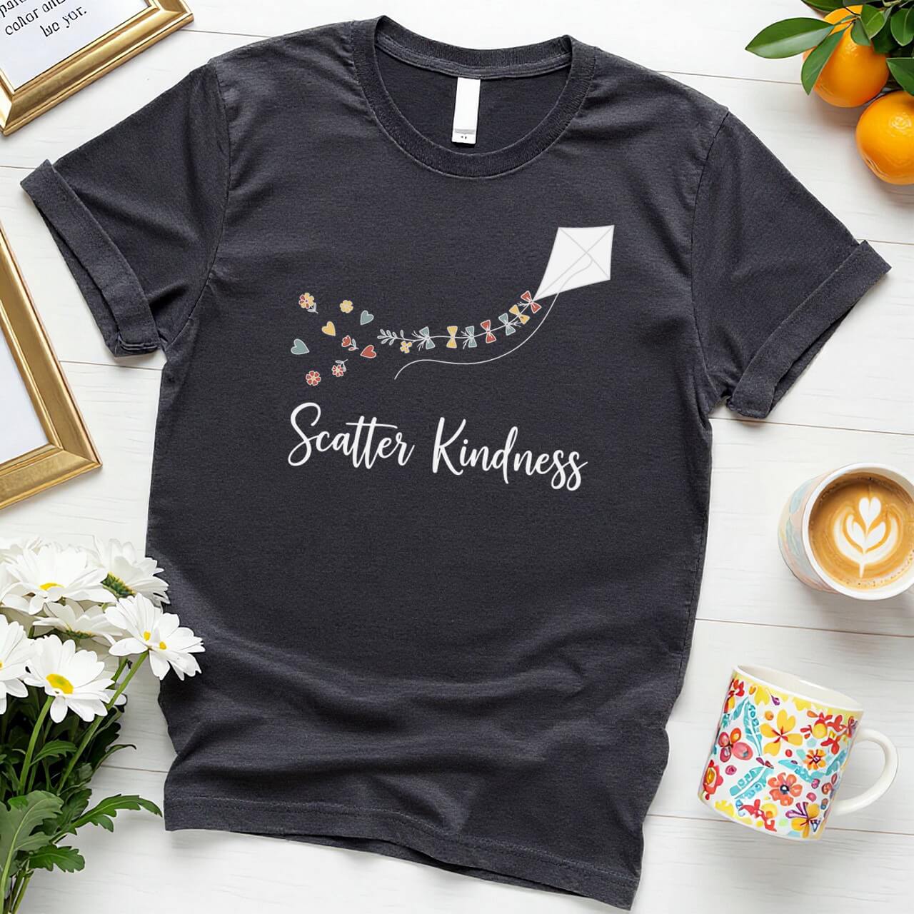 Scatter Kindness Kite (Whimsical Positivity Graphic)