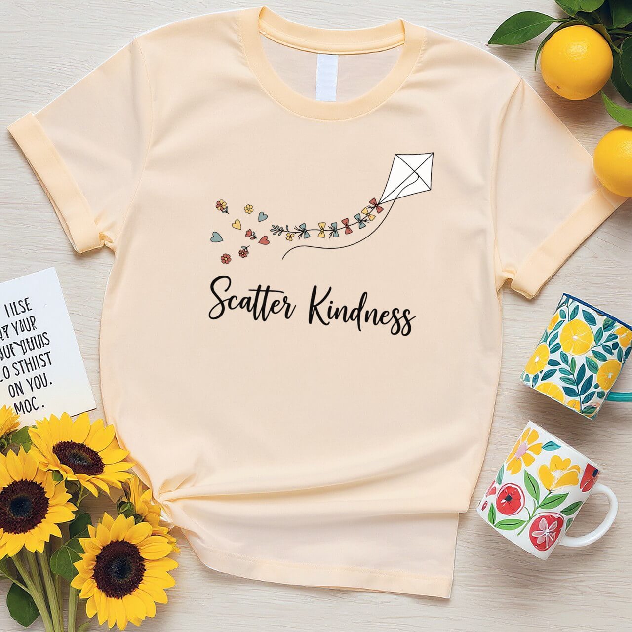 Scatter Kindness Kite (Whimsical Positivity Graphic)