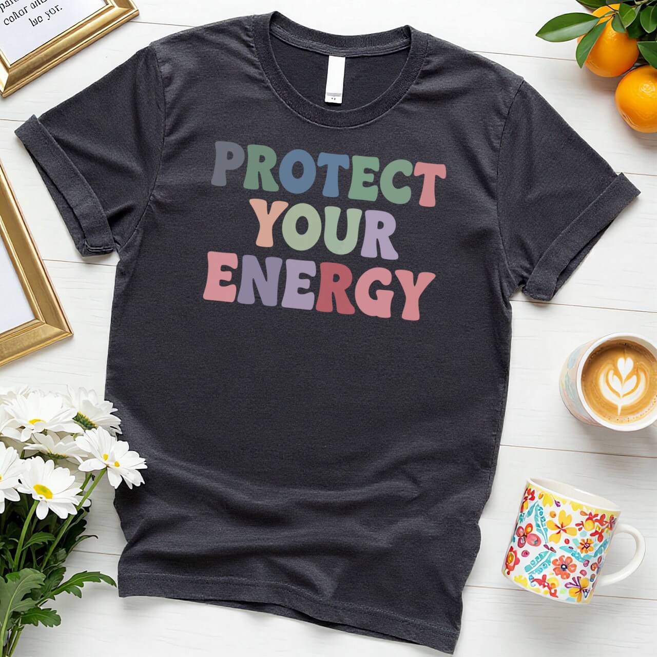 Protect Your Energy (Bold Retro Positivity Statement)