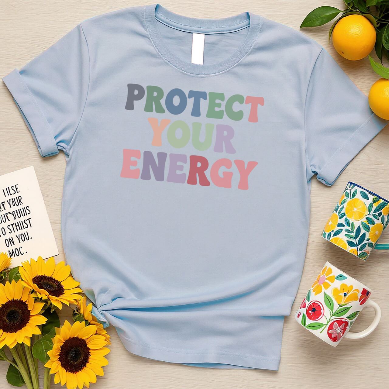 Protect Your Energy (Bold Retro Positivity Statement)
