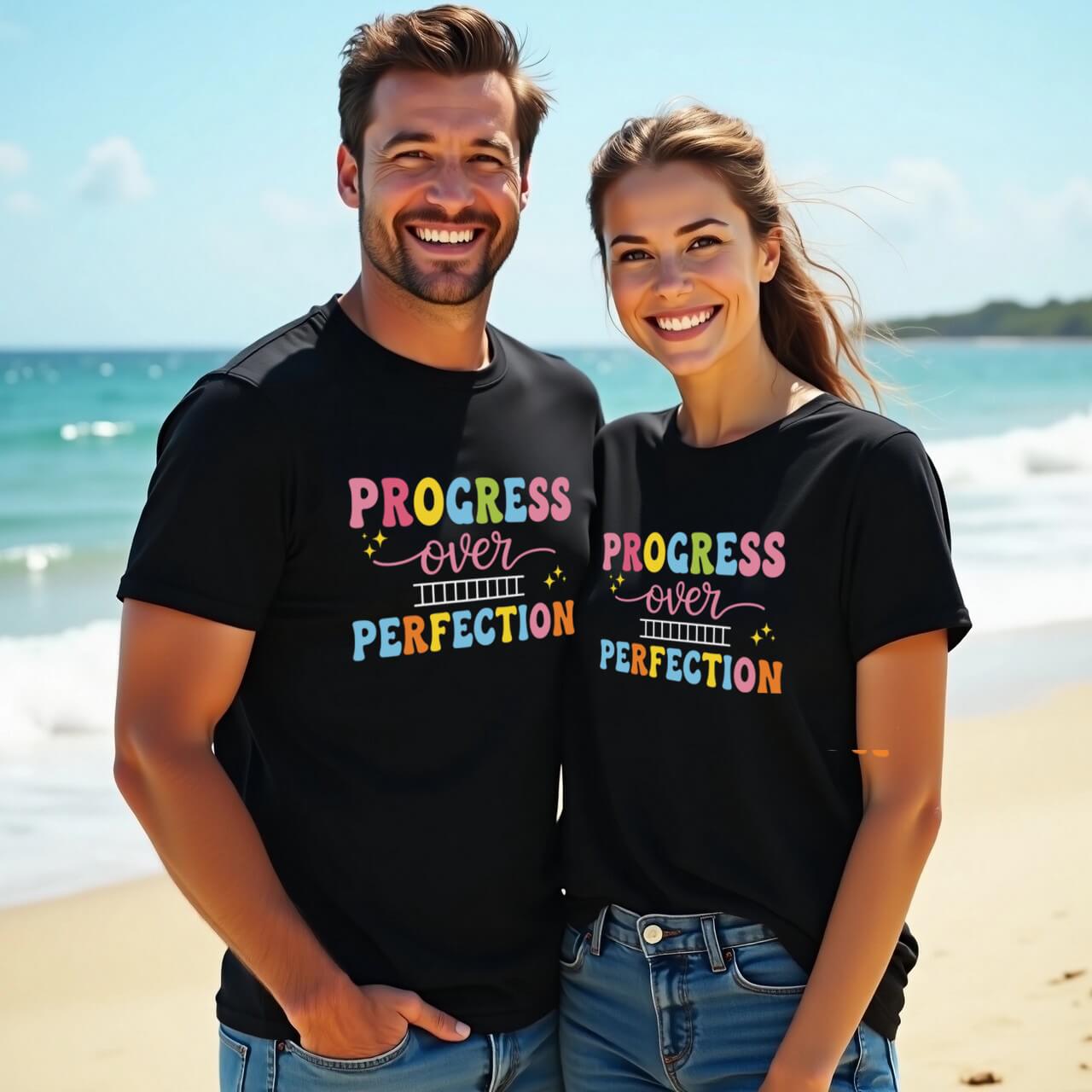 Colorful Motivational Design (Progress Over Perfection)