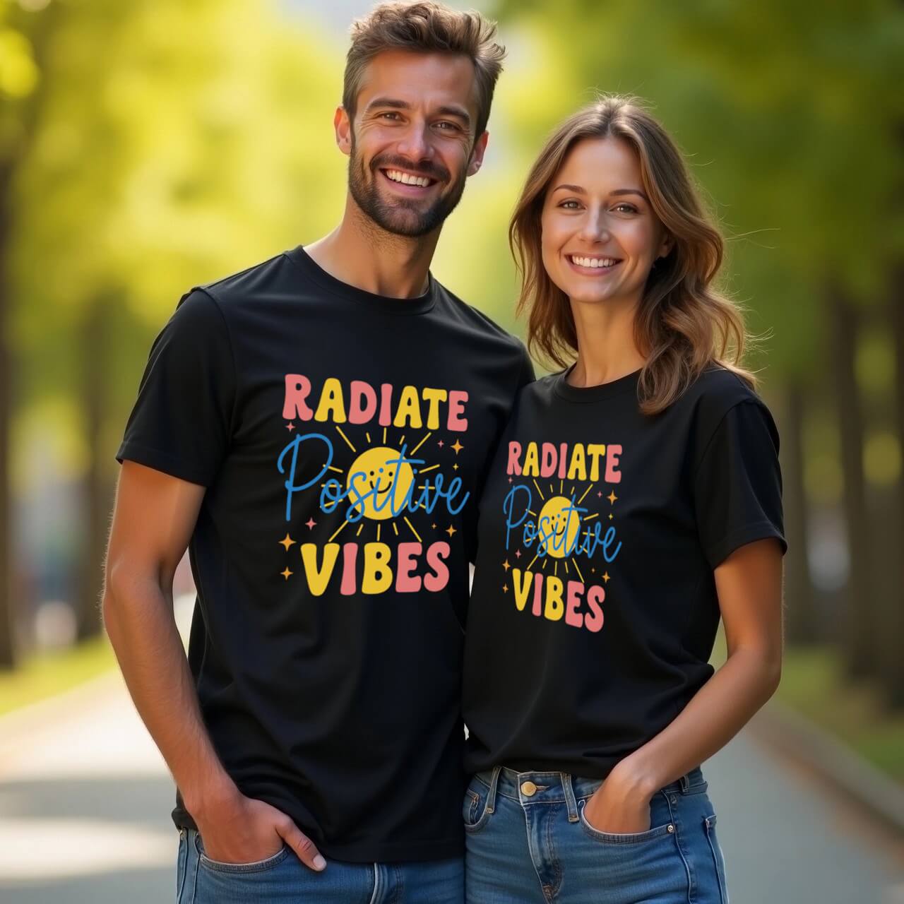 Positive Sunburst Design (Radiate Positive Vibes)