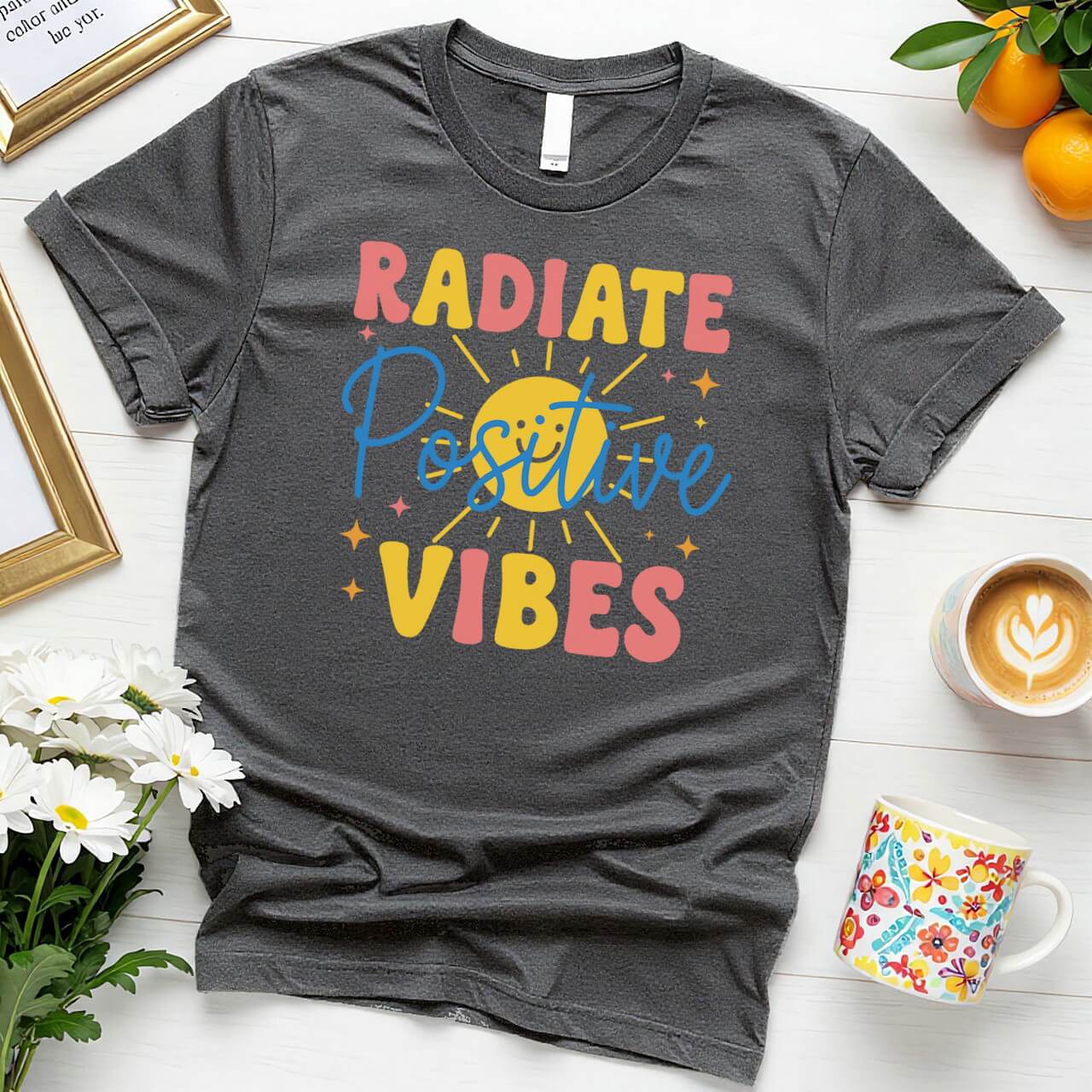 Positive Sunburst Design (Radiate Positive Vibes)