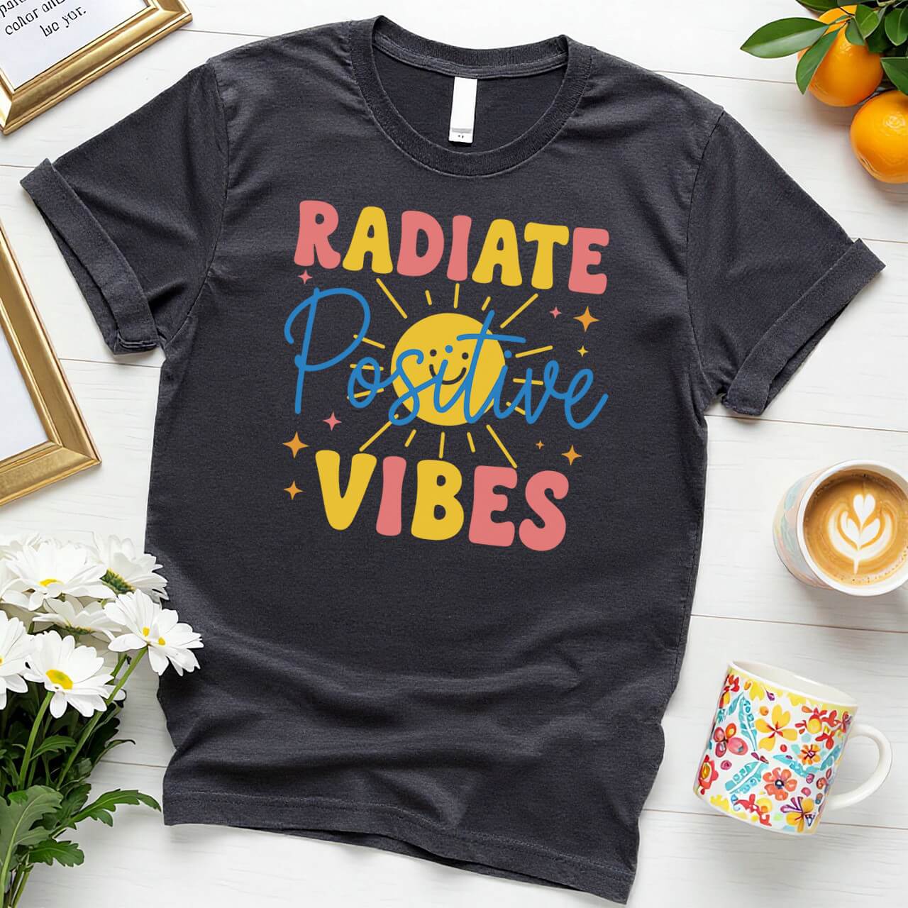 Positive Sunburst Design (Radiate Positive Vibes)