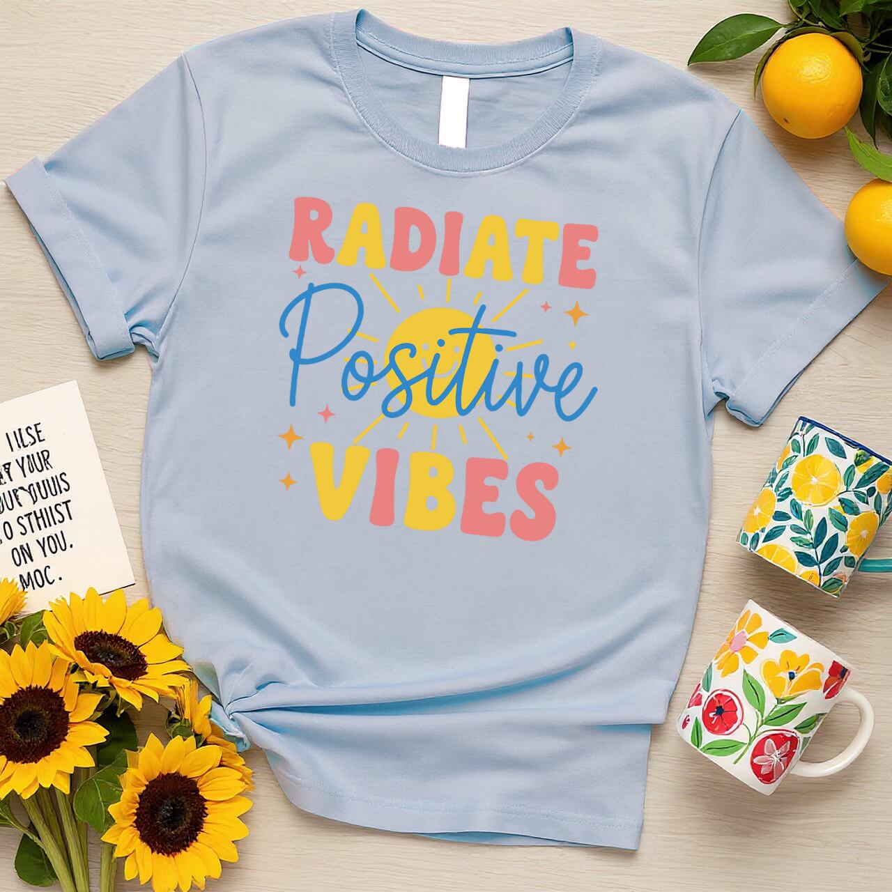 Positive Sunburst Design (Radiate Positive Vibes)