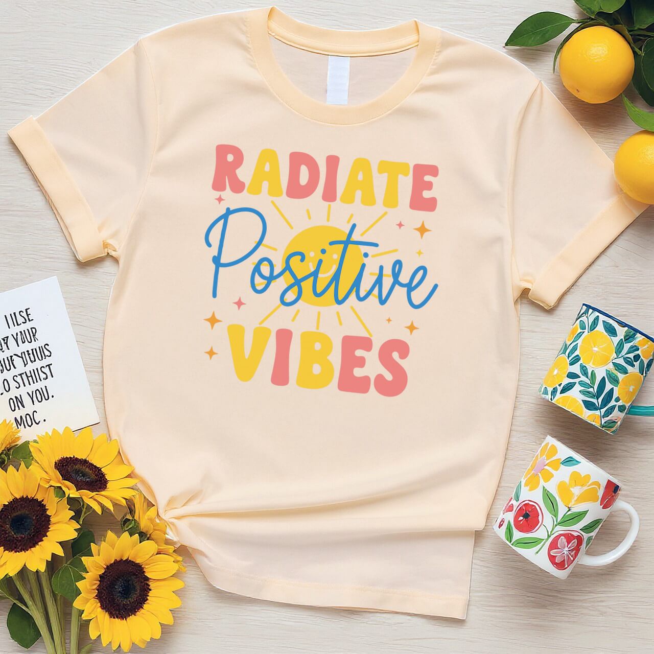 Positive Sunburst Design (Radiate Positive Vibes)