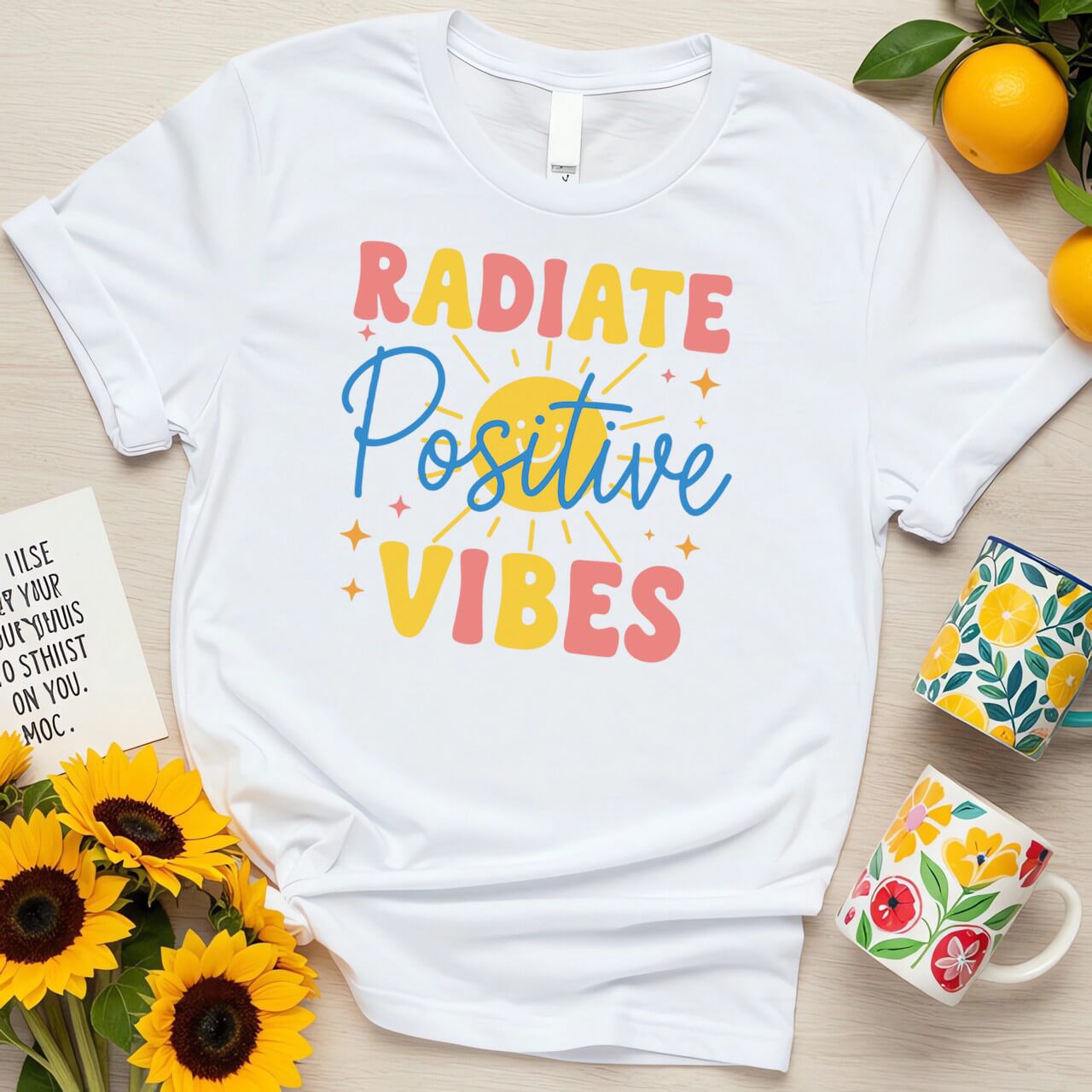 Positive Sunburst Design (Radiate Positive Vibes)