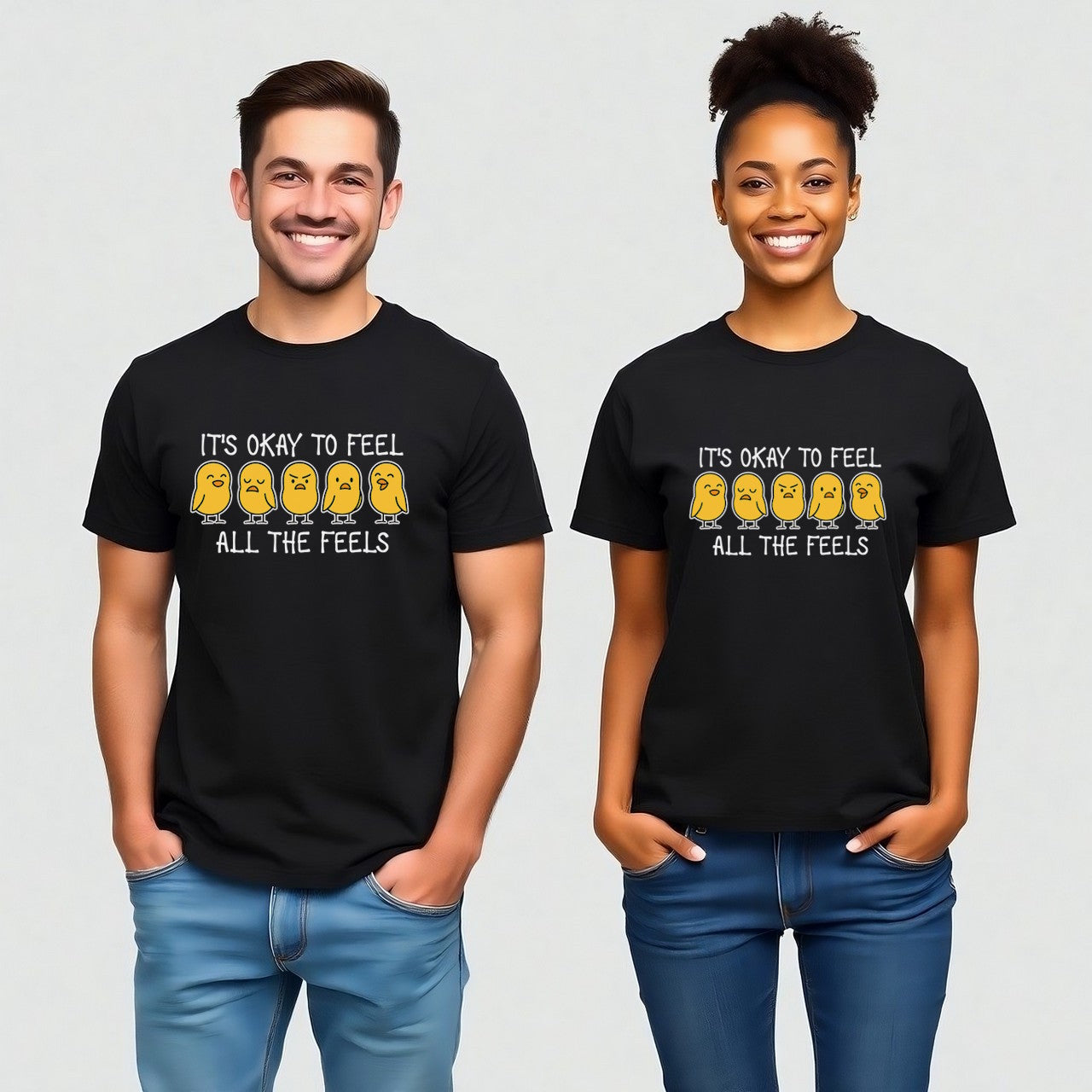 It’s Okay to Feel All the Feels (Cute Mental Health Awareness Design)
