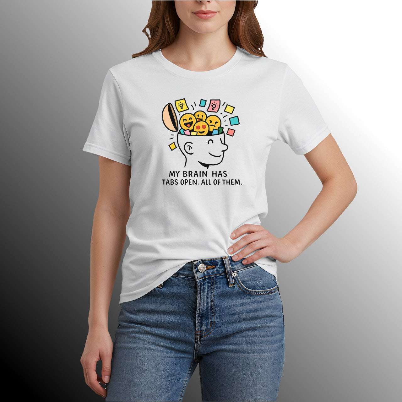 Funny ADHD Brain “My Brain Has Tabs Open. All of Them”
