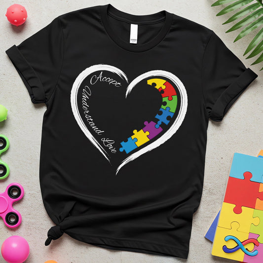 Autism Advocacy – Heart Puzzle Edition (Accept, Understand, Love)