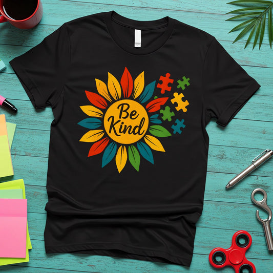 Be Kind ADHD Autism Awareness (Sunflower Puzzle)
