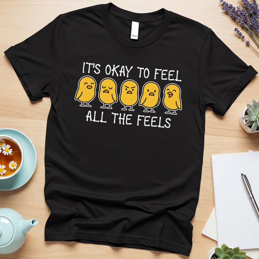 It’s Okay to Feel All the Feels (Cute Mental Health Awareness Design)