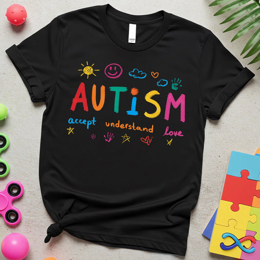 Autism Inclusion – Bold Lettering Edition (Accept, Understand, Love)