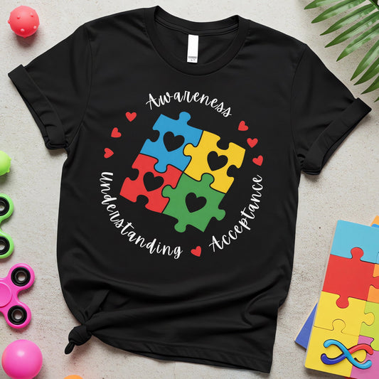 Awareness Understanding Acceptance (Puzzle Circle)