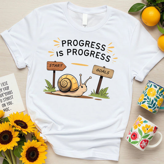 Progress is Progress (Motivational Snail Journey Design)
