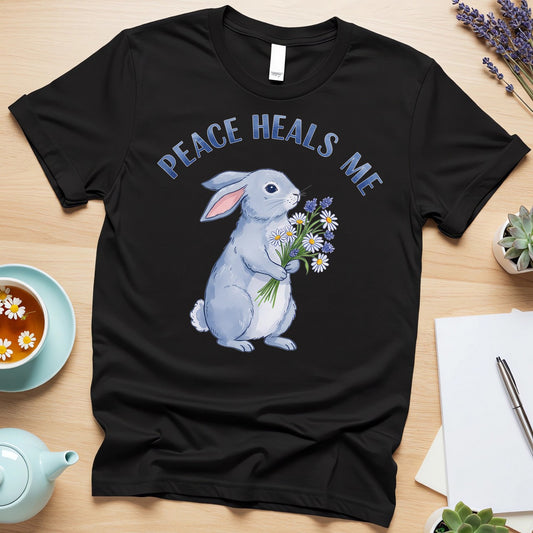 Peace Heals Me (Calming Bunny Mental Wellness Design)