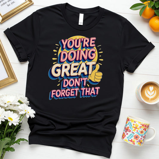 You’re Doing Great (Retro Thumbs-Up Encouragement Design)