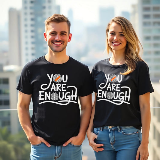 You Are Enough (Mental Health Affirmation with Healing Brain)