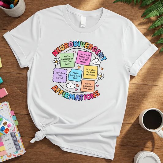 Neurodivergent Affirmations (Rainbow Post-It Edition)