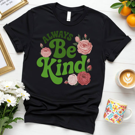 Elegant Floral Graphic (Always Be Kind Rose Design)