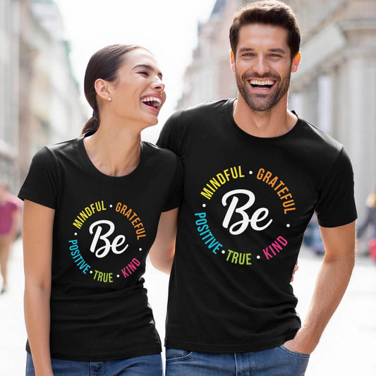 Colorful Positivity Circle (Be Kind Grateful Mindful Design)