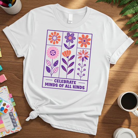 Neurodiversity Floral Block (Celebrate Minds of All Kinds Awareness)