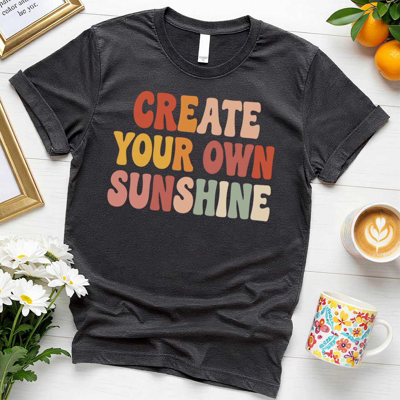 Retro Motivational Graphic (Create Your Own Sunshine Design)