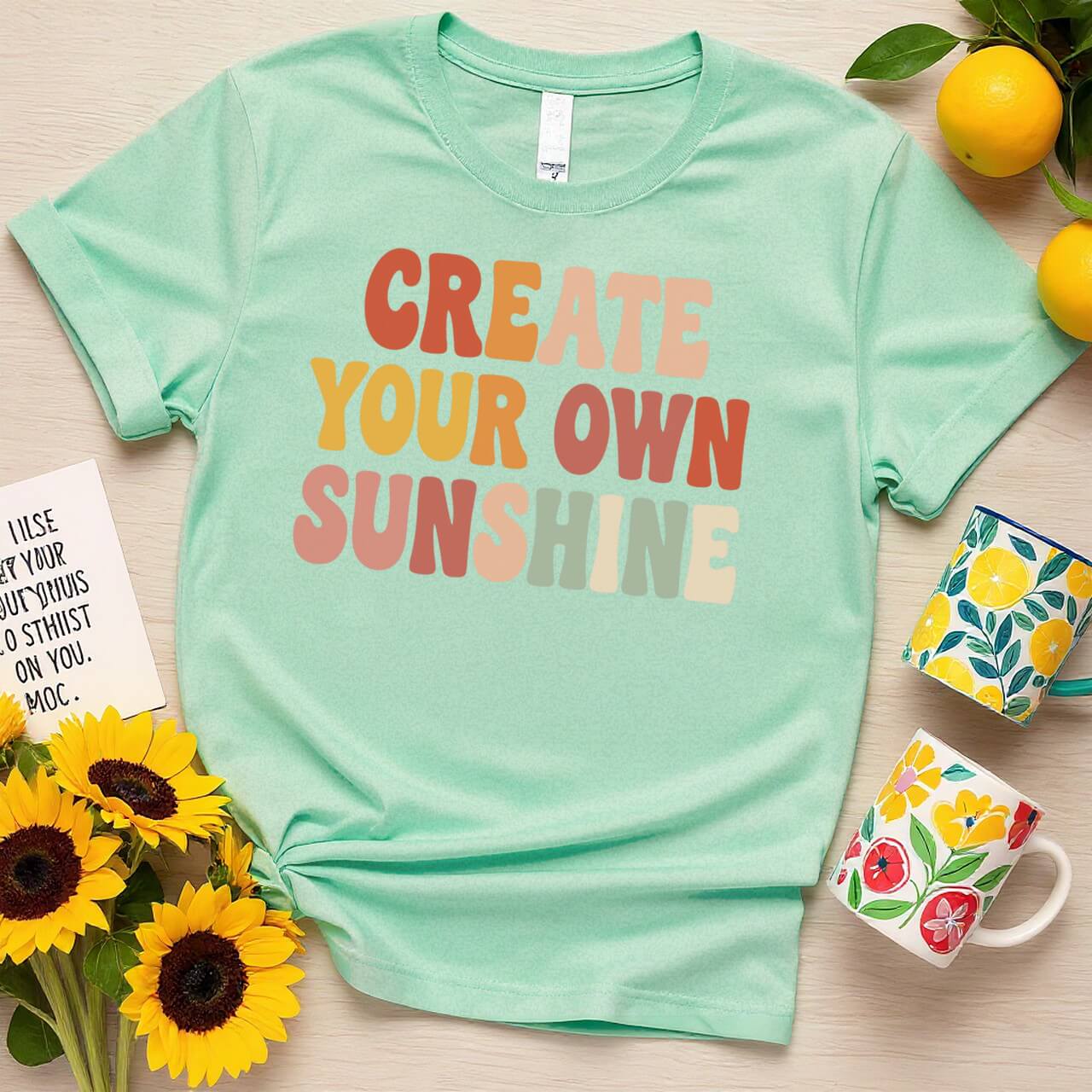 Retro Motivational Graphic (Create Your Own Sunshine Design)