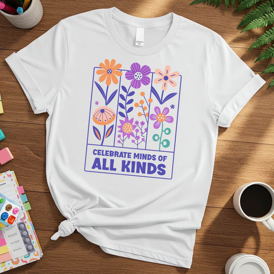 Colorful Floral Pattern (Celebrate Minds of All Kinds Awareness)
