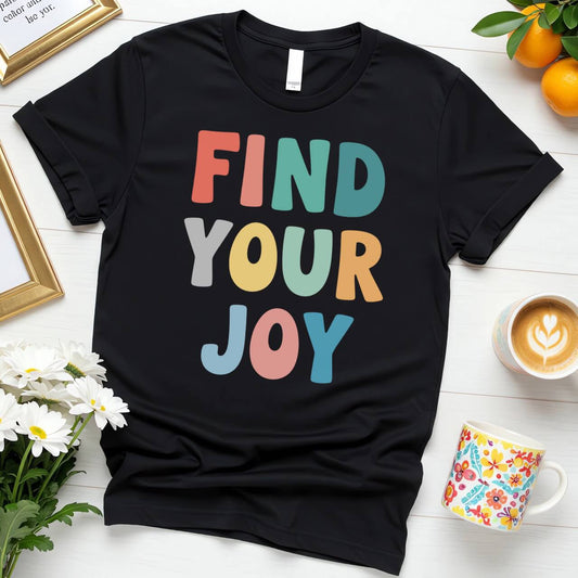 Bold Color Block Graphic (Find Your Joy Positivity Design)