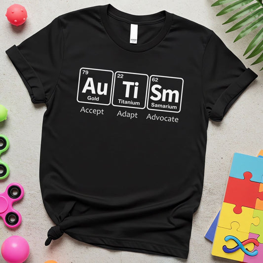 Periodic Table Elements (Accept Adapt Advocate Autism Awareness)