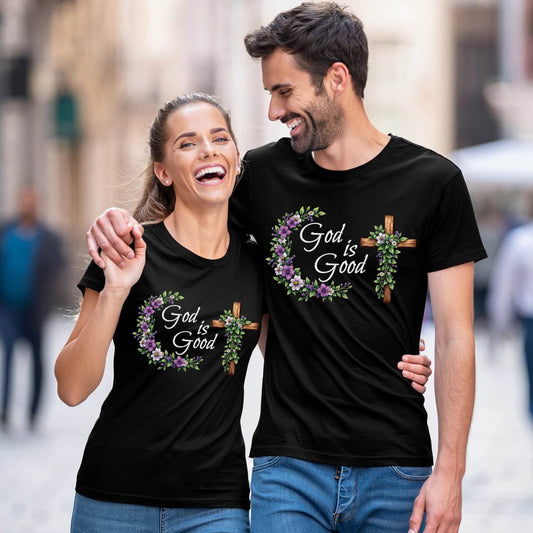Elegant Wreath Design (God is Good Christian Faith Graphic)